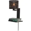 Image de Applique bambou noir, h. 52cm