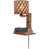 Image de Applique bambou naturel/noir, h. 52cm
