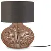 Image de Lampe de table textile gris ø32cm