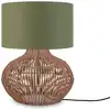 Image de Lampe de table textile vert ø32cm