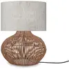 Image de Lampe de table textile gris ø32cm