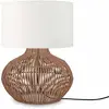 Image de Lampe de table textile blanc ø32cm