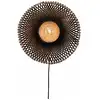 Image de Applique bambou noir/naturel, h. 44cm