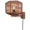 Image de Suspension rotin brun ø25cm