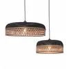 Image de Suspension bambou naturel/noir, h. 18cm