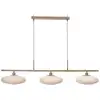 Image de Suspension verre blanc 115x29x23cm