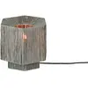Image de Lampe de table raphia gris clair 26x28x26cm