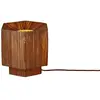 Image de Lampe de table raphia marron foncé 26x28x26cm