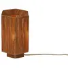 Image de Lampe de table raphia marron foncé 36x24x36cm