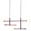Image de Suspension métal rouge 97x13x215cm