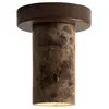Image de Plafonniere marbre brun ø12cm