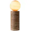 Image de Lampe de table travertin brun ø12cm
