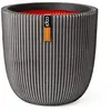 Image de Pot de fleurs boule 43 x 41 cm - anthracite
