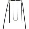 Image de Balançoire avec support en métal, anthracite/crème