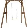 Image de Balançoire simple avec support en bois fsc, marron