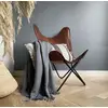 Image de Plaid en coton gris agate 127x152