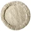 Image de Tapis rond en laine blanc cassé 160 cm