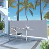 Image de Auvent latéral rétractable uni polyester gris clair 120x300 cm