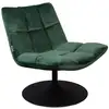 Image de Fauteuil pivotant en velours vert profond