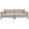 Image de Canapé 3 places en tissu microfibres beige l 230