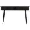 Image de Console en bois noir avec portes coulissantes
