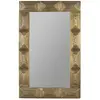 Image de Miroir en bois avec finition laiton antique