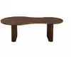 Image de Table basse organique en bois de manguier foncé