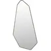 Image de Miroir organique en bois 39,5x90cm - Bois foncé