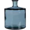 Image de Bouteille décorative bleu verre h26xl21xl21cm