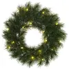 Image de Couronne de noël vert plastique h60xl10xl60cm