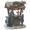 Image de Village de noël miniature multicolores plastique h10xl8xl9.5cm