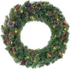 Image de Couronne de noël led vert plastique h60xl10xl60cm
