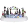 Image de Village de noël bleu plastique h15xl25xl32cm