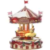 Image de Village de noël rouge plastique h17.5xl13xl13cm