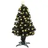 Image de Sapin de noël artificiel blanc chaud fibre de verre h90xl40xl40cm