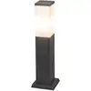 Image de Lampadaire moderne extérieur gris foncé opale