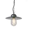 Image de Suspension luminaire extérieur en acier gris