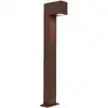Image de Lampadaire extérieur en aluminium brun rouille