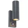 Image de Lampe à détecteur extérieur en acier inoxydable anthracite