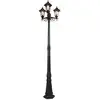 Image de Lanterne classique noire 3 lumières
