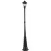 Image de Lampadaire extérieur en aluminium noir