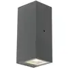Image de Lampe à détecteur extérieur en aluminium gris foncé