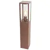 Image de Lampadaire extérieur en aluminium brun rouille