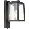 Image de Lampe à détecteur extérieur en aluminium noir