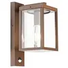 Image de Lampe à détecteur extérieur en aluminium brun rouille