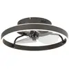 Image de Lampe ventilateur en acier noir