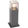 Image de Lampadaire extérieur en aluminium gris foncé