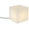 Image de Lampadaire extérieure blanche 30 cm carrée IP44