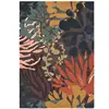 Image de Tapis de salon moderne en laine multicolore estella