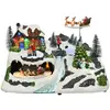 Image de Village de noël avec traineau du père noël